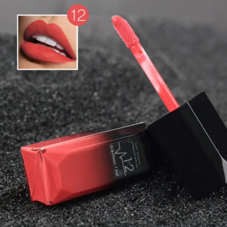 Gloss labial impermeável, batom mate, cosméticos de maquilhagem nude, 1#, 2#, 3#, 4#, 5#, 6#, 7#, 8#, 9#, 10#, 11#, 12#, 13#, 14#, 15#, 16#, 17#, 18#, 19#, 20#, 21#