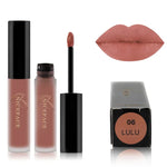 Gloss labial nude mate, batom líquido impermeável, maquilhagem labial hidratante de longa duração, cosméticos, 01, 02, 03, 04, 05, 06, 07, 08, 09, 10, 11, 12, 13, 14, 15, 16, 17, 19, 20, 21, 22, 23, 24