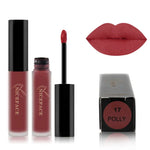 Gloss labial nude mate, batom líquido impermeável, maquilhagem labial hidratante de longa duração, cosméticos, 01, 02, 03, 04, 05, 06, 07, 08, 09, 10, 11, 12, 13, 14, 15, 16, 17, 19, 20, 21, 22, 23, 24
