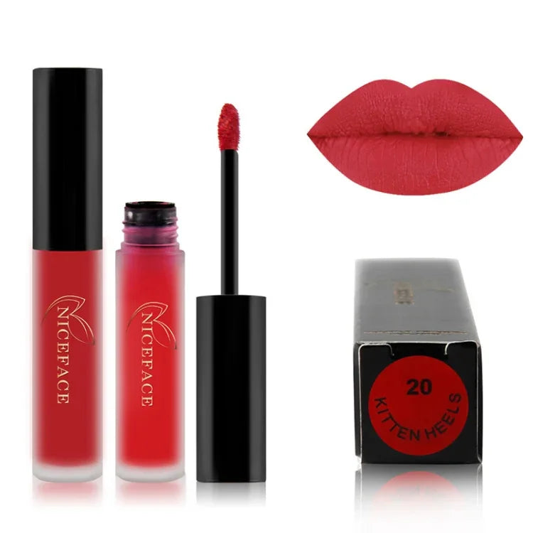 Gloss labial nude mate, batom líquido impermeável, maquilhagem labial hidratante de longa duração, cosméticos, 01, 02, 03, 04, 05, 06, 07, 08, 09, 10, 11, 12, 13, 14, 15, 16, 17, 19, 20, 21, 22, 23, 24