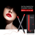 Batom mate sexy, lápis delineador de lábios, conjunto de lápis para lábios nude mate, ferramenta de maquilhagem de beleza, cosméticos