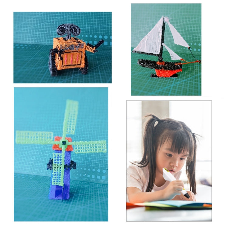 Caneta de Desenho Artístico para Crianças, Caneta Doodle 3D, USB, USB+Ficha EU, USB+Ficha AU, USB+Ficha US, USB+Ficha UK