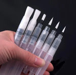 6 Pincéis Portáteis para Pintura, Pincel de Aguarela, Lápis, Pincel Macio para Aguarela, Caneta para Desenho, Material de Arte, 6 Peças