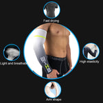 1 Par de Mangas Protetoras para Braço de Ciclismo e Corrida para Homens, Proteção UV, Mangas para Braço Desportivas, L, M, XL, XXL