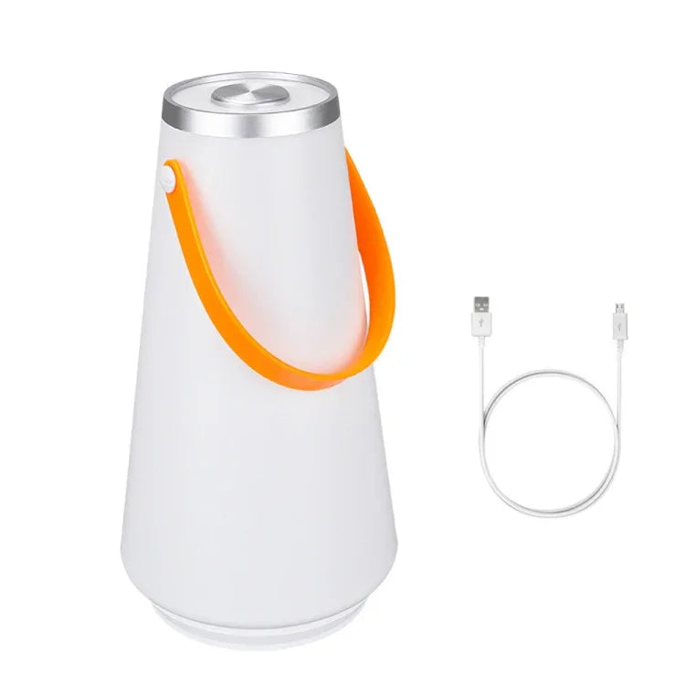 Portable Touch Switch Rechargeable LED Table Lamp Outdoor Camping Emergency Night Light with Handle