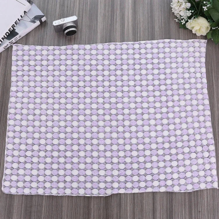 Manta Suave em Flanela para Animal de Estimação com Estampa de Pontos, Tapete Respirável e Quente para Dormir, Capa para Almofada para Cão e Gato, S, M, L