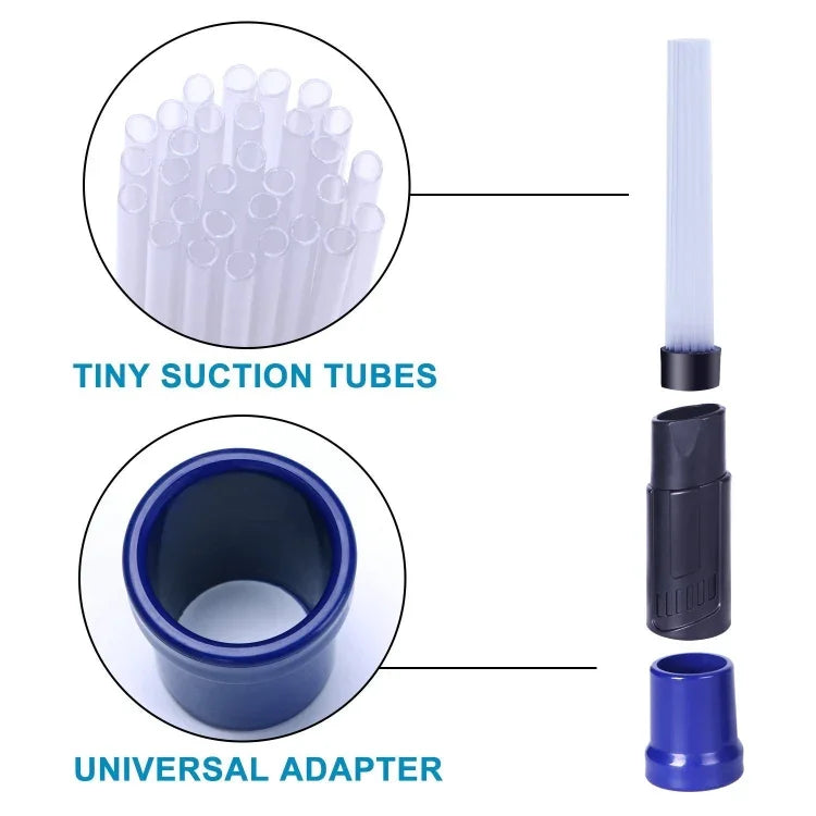 Escova Removedora de Pó para Tubos de Palha Domésticos Ferramenta Universal Portátil para Aspirador de Pó Limpeza de Sujidade, Acessório para Aspirador