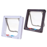 Porta para Animais com Fecho de Segurança de 4 Vias para Cão, Gato, Gatinho, Montagem na Parede, Porta para Pequenos Animais, Porta de Portão para Gato e Cão, S, M, L