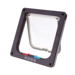 Porta para Animais com Fecho de Segurança de 4 Vias para Cão, Gato, Gatinho, Montagem na Parede, Porta para Pequenos Animais, Porta de Portão para Gato e Cão, S, M, L