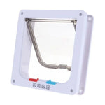 Porta para Animais com Fecho de Segurança de 4 Vias para Cão, Gato, Gatinho, Montagem na Parede, Porta para Pequenos Animais, Porta de Portão para Gato e Cão, S, M, L