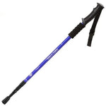 Bastão de Trekking Retrátil de Liga de Alumínio de Três Secções NECASIL, Cabo Reto, Três Secções (Preto), Três Secções (Vermelho), Três Secções (Azul), Três Secções (Prateado)