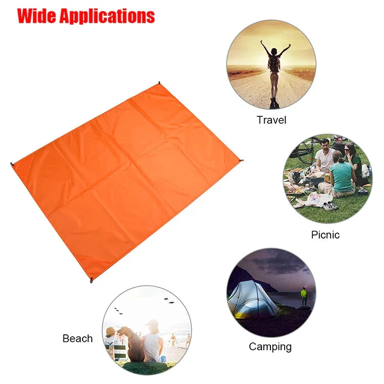 Tapetes Impermeáveis Portáteis para Piquenique e Campismo ao Ar Livre, Manta para Praia, 100cm*140cm, 150cm*140cm, 200cm*140cm