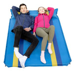 Colchão Insuflável Automático para Desporto ao Ar Livre, Almofada de Ar Dupla para Campismo, 190x130x3.5cm Verde, 190x130x3.5cm Azul, 190x130x3.5cm Laranja