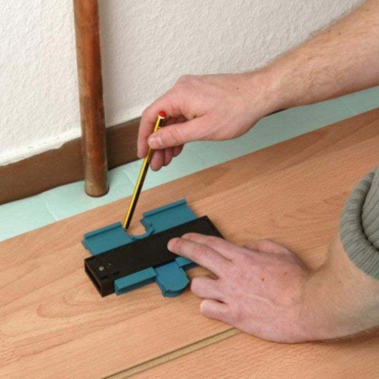 Ferramenta de Marcação Universal de Perfil para Tubos, Madeira e Dutos em Plástico de 120mm, Duplicador de Contorno com Dente, Embalagem a Vácuo, Ferramenta de Marcação 120mm