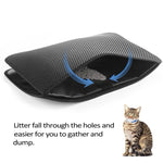 Tapete Impermeável para Areia de Gato, EVA, Dupla Camada, Tapete para Captura de Areia, Fundo Antiderrapante, Tapete para Areia de Gato, L, M, XS