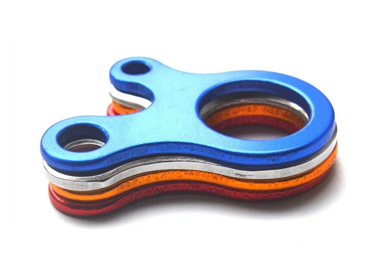 10 PCS Fixadores de Corda para Tenda de Campismo, Mosquetão, Gancho, Suspensor, Aperto, Fivelas para Corda de Vento, Fivela de Liga de Alumínio (Azul), Fivela de Liga de Alumínio (Prateado)