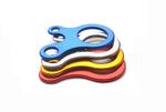 10 PCS Fixadores de Corda para Tenda de Campismo, Mosquetão, Gancho, Suspensor, Aperto, Fivelas para Corda de Vento, Fivela de Liga de Alumínio (Azul), Fivela de Liga de Alumínio (Prateado)
