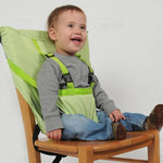 Cadeira portátil para bebé, cadeira infantil, dobrável, lavável, assento para refeições, com cinto de segurança
