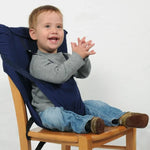 Cadeira portátil para bebé, cadeira infantil, dobrável, lavável, assento para refeições, com cinto de segurança