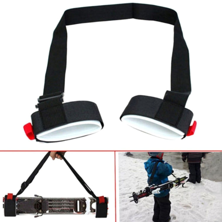 Correia fixa ajustável portátil para snowboard em nylon, comprimento máximo: 1,2m, correia fixa