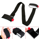 Correia fixa ajustável portátil para snowboard em nylon, comprimento máximo: 1,2m, correia fixa