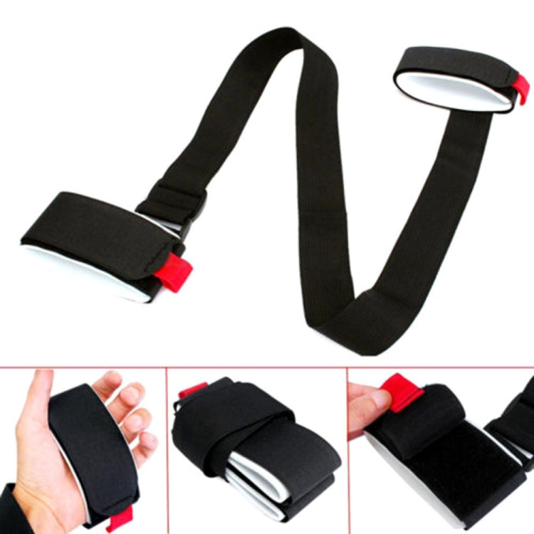 Correia fixa ajustável portátil para snowboard em nylon, comprimento máximo: 1,2m, correia fixa