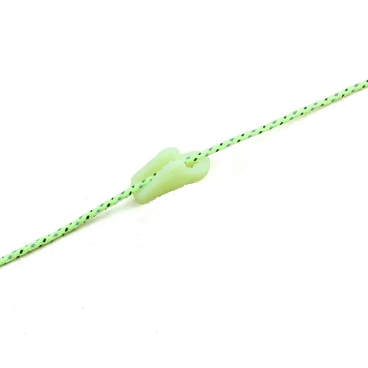 10 Peças de Fivela de Corda Luminosa para Exterior Fivela Triangular Fluorescente para Tenda Alerta de Perigo Acidental Ajustador de Corda para Vento de Tenda, Fivela Triangular