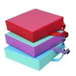 Almofada para cadeira infantil aumentada, almofada removível para cadeira alta com correia de fecho, almofada para cadeira infantil aumentada