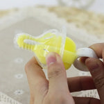 5 PCS Escova Amarela de Esponja Giratória 360 Graus para Chupeta de Bebé, Escovas para Limpeza de Tetinas, Escovas para Biberão, Limpa Chupetas para Bebés, Escovas para Biberão