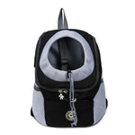 Bolsa Transportadora para Cão de Exterior Bolsa Frontal Mochila de Ombro Dupla Portátil Mochila de Malha para Cabeça, S, L