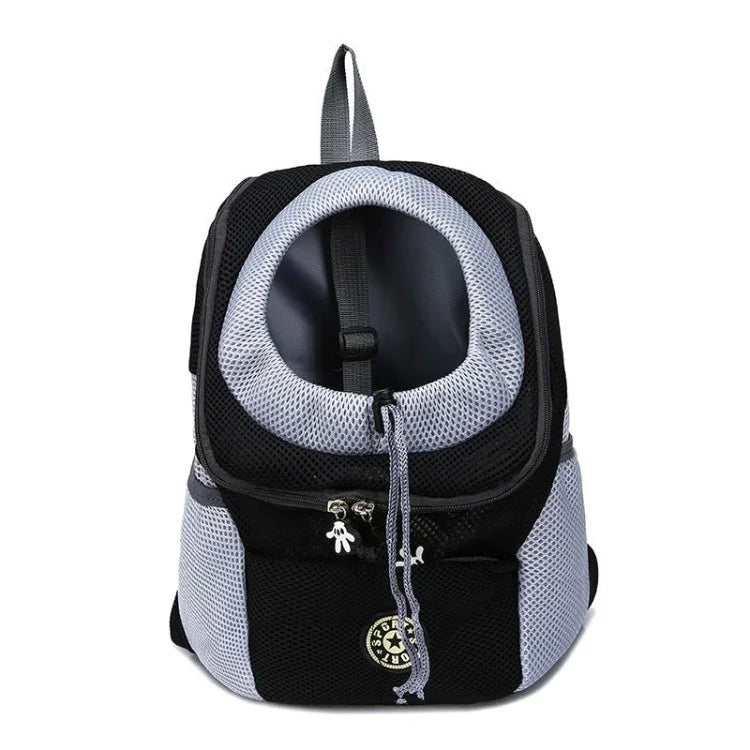 Bolsa Transportadora para Cão de Exterior Bolsa Frontal Mochila de Ombro Dupla Portátil Mochila de Malha para Cabeça, S, L