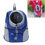 Bolsa Transportadora para Cão de Exterior Bolsa Frontal Mochila de Ombro Dupla Portátil Mochila de Malha para Cabeça, S, L