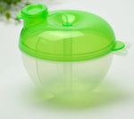 Dispensador de leite em pó para bebé, recipiente para alimentos, caixa de armazenamento para alimentação, 3 camadas, à prova de fugas, caixa de viagem para crianças e bebés, verde, rosa, amarelo, azul