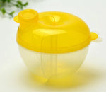 Dispensador de leite em pó para bebé, recipiente para alimentos, caixa de armazenamento para alimentação, 3 camadas, à prova de fugas, caixa de viagem para crianças e bebés, verde, rosa, amarelo, azul