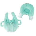 Suporte para biberão de bebé, rack para biberão, almofada de amamentação para aprendizagem, algodão, azul, rosa, roxo, flor roxa