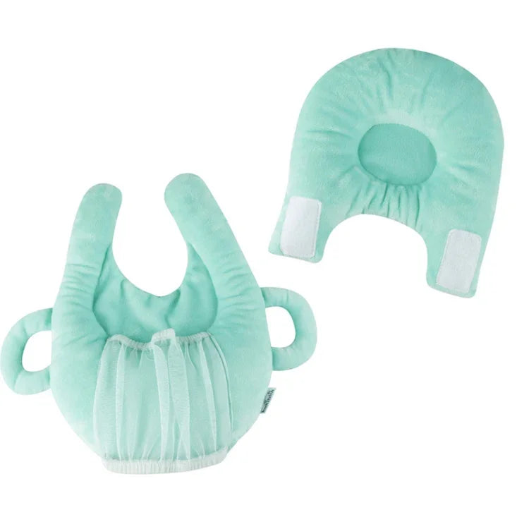 Suporte para biberão de bebé, rack para biberão, almofada de amamentação para aprendizagem, algodão, azul, rosa, roxo, flor roxa