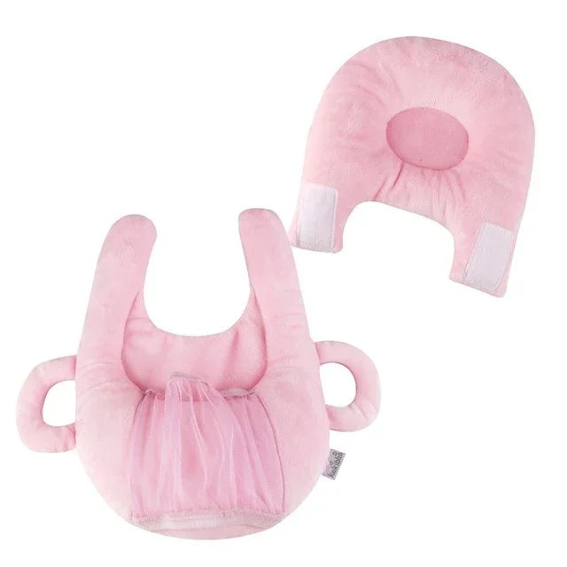 Suporte para biberão de bebé, rack para biberão, almofada de amamentação para aprendizagem, algodão, azul, rosa, roxo, flor roxa