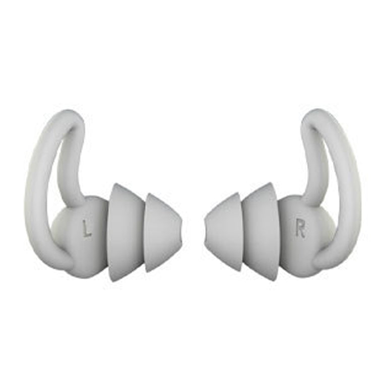 1 Par de Tampões Auriculares Anti-queda e Redutores de Ruído Shark Fin para Dormir e Redução de Ruído em Dormitórios, Cinzento (2 Camadas), Preto (2 Camadas), Cinzento (3 Camadas), Preto (3 Camadas)
