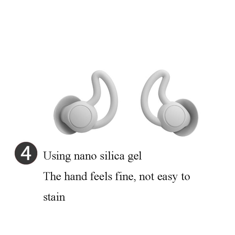 1 Par de Tampões Auriculares Anti-queda e Redutores de Ruído Shark Fin para Dormir e Redução de Ruído em Dormitórios, Cinzento (2 Camadas), Preto (2 Camadas), Cinzento (3 Camadas), Preto (3 Camadas)