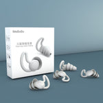 1 Par de Tampões Auriculares Anti-queda e Redutores de Ruído Shark Fin para Dormir e Redução de Ruído em Dormitórios, Cinzento (2 Camadas), Preto (2 Camadas), Cinzento (3 Camadas), Preto (3 Camadas)