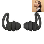 1 Par de Tampões Auriculares Anti-queda e Redutores de Ruído Shark Fin para Dormir e Redução de Ruído em Dormitórios, Cinzento (2 Camadas), Preto (2 Camadas), Cinzento (3 Camadas), Preto (3 Camadas)