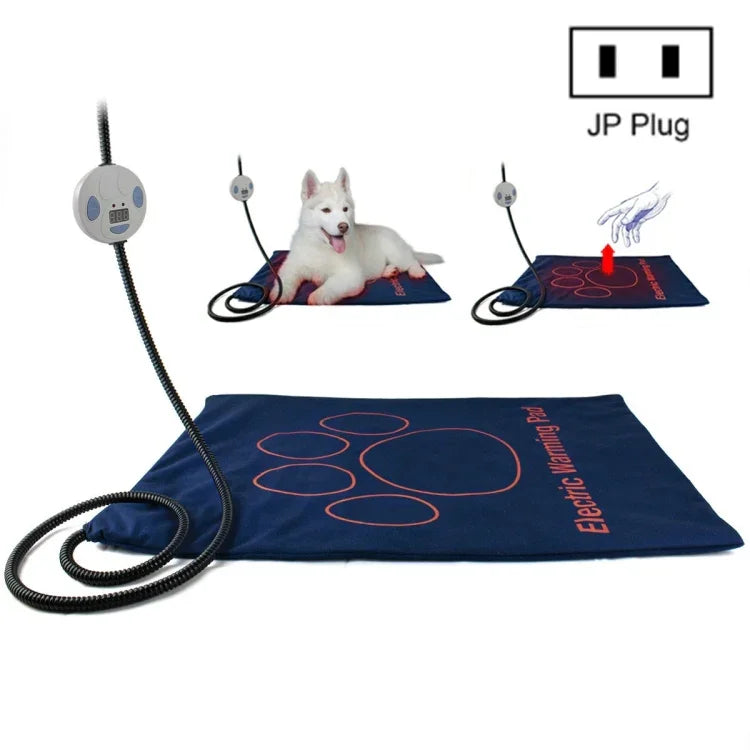 Almofada Térmica para Animais de Estimação, Manta Elétrica Impermeável e Anti-Riscos, Tamanho: 60x45cm, Ficha JP
