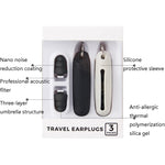 Tampões Auriculares de Silicone Anti-ruído para Sono, Redução de Ruído Industrial, Silenciosos, Laranja, Branco, Azul, Preto