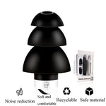 Tampões Auriculares de Silicone Anti-ruído para Sono, Redução de Ruído Industrial, Silenciosos, Laranja, Branco, Azul, Preto