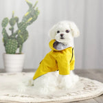 Capa de Chuva para Cães com Capuz Roupa Impermeável para Quatro Patas Capa de Chuva Completa para Cães Pequenos, S, M, L, XL, XXL