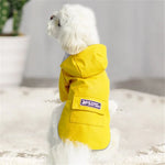 Capa de Chuva para Cães com Capuz Roupa Impermeável para Quatro Patas Capa de Chuva Completa para Cães Pequenos, S, M, L, XL, XXL