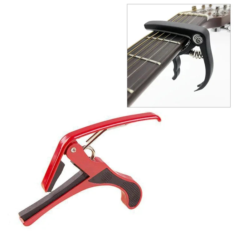 Capotraste de Plástico para Guitarra Acústica Clássica e Elétrica de 6 Cordas, Acessórios para Instrumentos Musicais