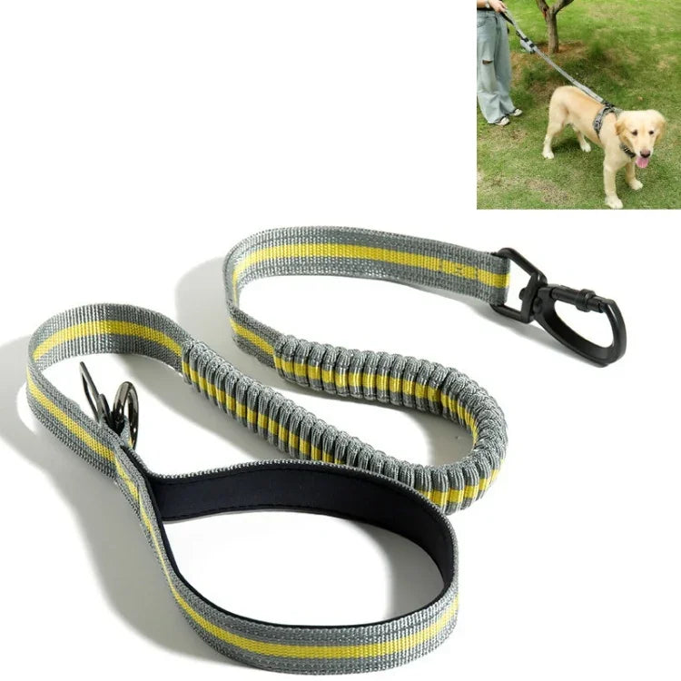 Corda de Tração para Cão Exterior Anti-Pulgas em Nylon Reflector Elástico Esticável, Elástico Esticável Amarelo, Elástico Esticável Verde