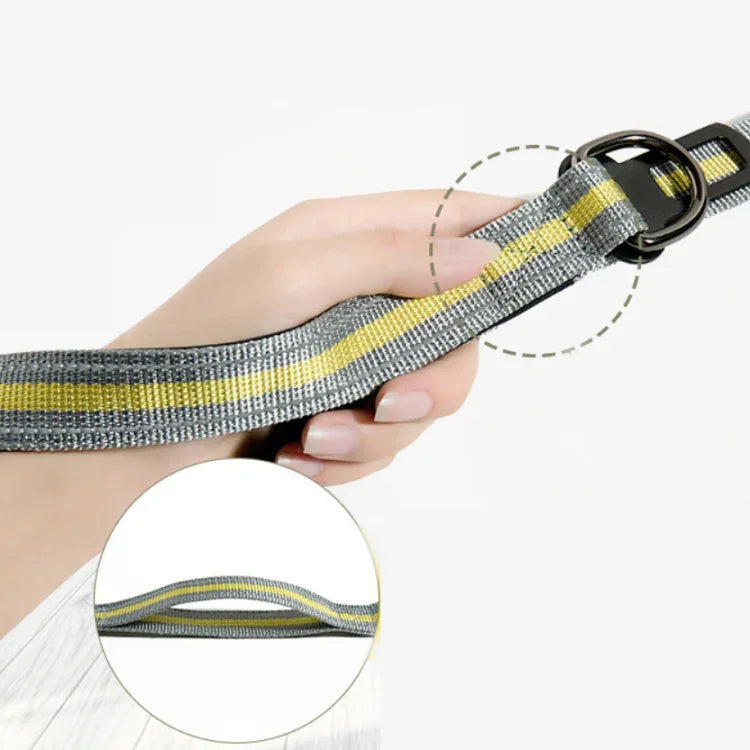 Corda de Tração para Cão Exterior Anti-Pulgas em Nylon Reflector Elástico Esticável, Elástico Esticável Amarelo, Elástico Esticável Verde