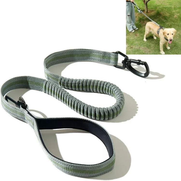 Corda de Tração para Cão Exterior Anti-Pulgas em Nylon Reflector Elástico Esticável, Elástico Esticável Amarelo, Elástico Esticável Verde
